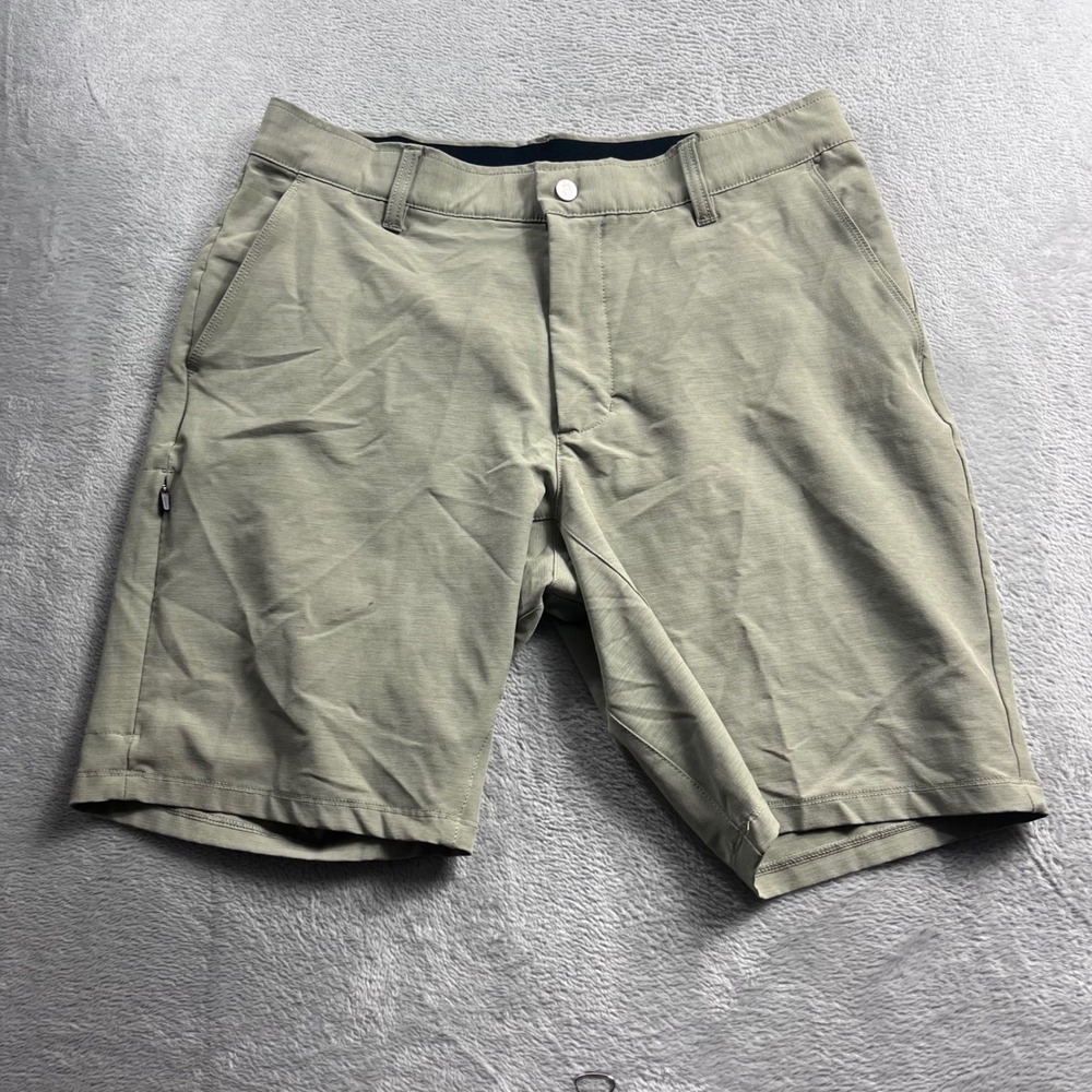 BYLT Premium Basics Mens Kinetic Short Olive Green Size Large L Active Casual